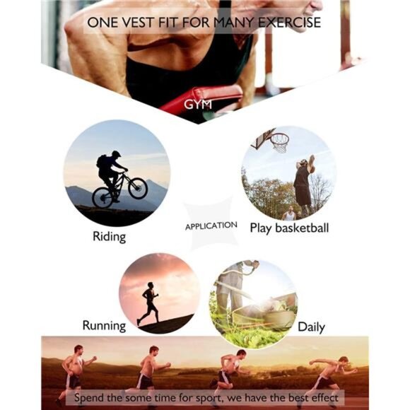 Men Sauna Vest HotSweat Waist Trainer Corset Neoprene TankTop Shapewear Slimming - Picture 5 of 7